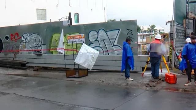 La construcción ya cuenta con sellos de clausura. Foto N+