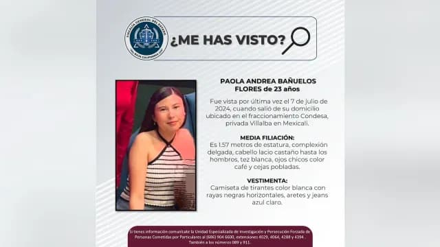 Pesquisa de búsqueda de Paola Andrea Bañuelos Flores. Foto: FGEBC