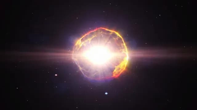 Visualización de una supernova elaborada por la NASA