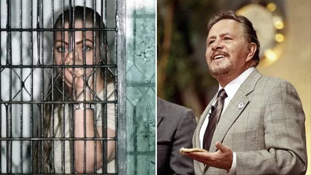Paola Durante durante un careo, tras ser implicada en el asesinato de Paco Stanley