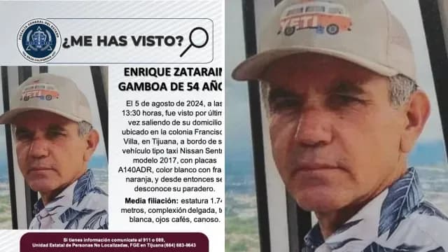 Enrique Zatarain Gamboa fue visto durante el pasado 5 de agosto de 2024. Foto: FGE