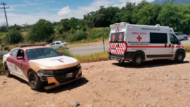 El incidente se registró en la carretera Interestatal, a la altura del ejido La Misión. Foto: SSP Tamaulipas