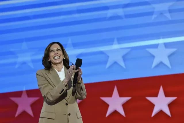 Kamala Harris en la Convención Demócrata de Chicago