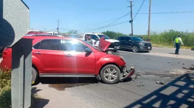 Así Quedo la Unidad tras el Impacto Contra el Tren en Nuevo Laredo. Foto: N+