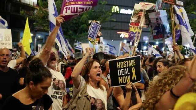 Protestas contra el gobierno en Tel Aviv, Israel, este 3 de septiembre de 2024. Foto: Reuters