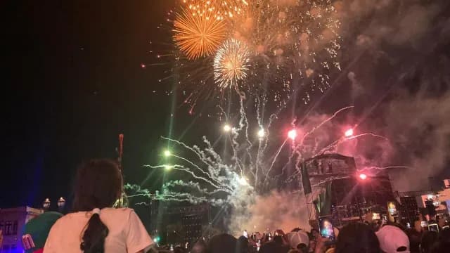 Fuegos Artificiales y un Show Musical Amenizaron el Grito de Independencia en Chihuahua