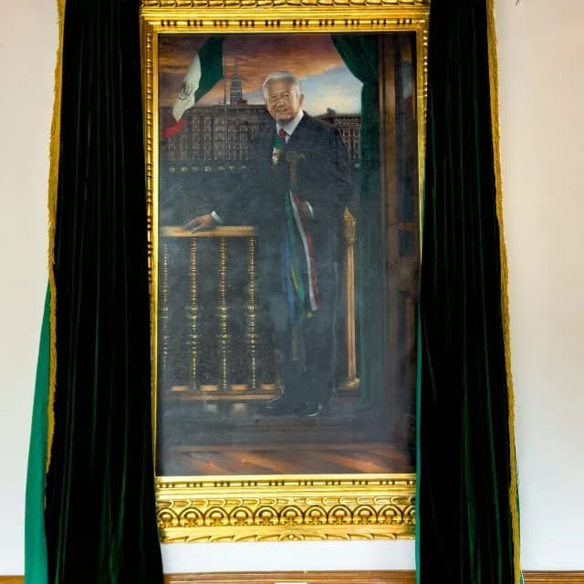Retrato oficial del presidente Andrés Manuel López Obrador