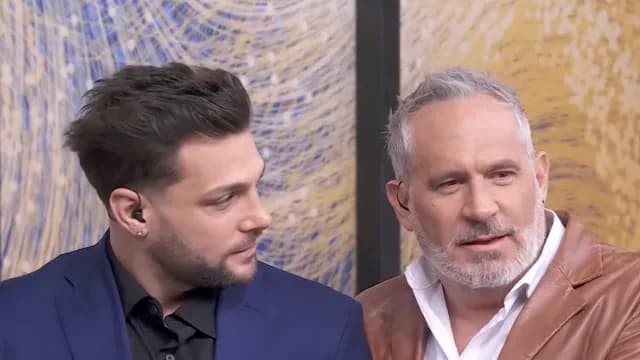 Nicola Porcella y Arath de la Torre en el foro de ‘Hoy’