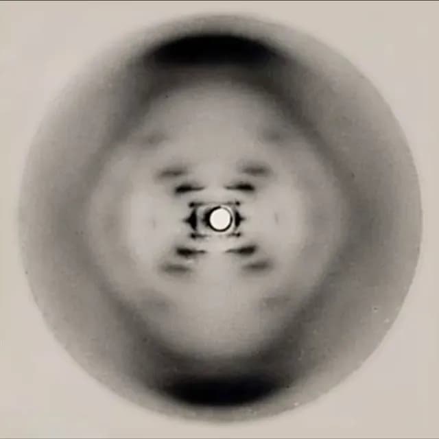 Fotografía 51, con la que Rosalind Franklin reveló la estructura del ADN