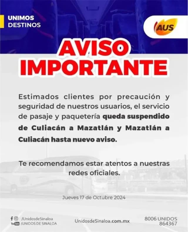 Suspenden autobuses corridas