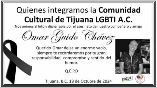 Trasciende el deceso de Omar Guido, comerciante de la zona centro de Tijuana. Foto: Cocutlgbti