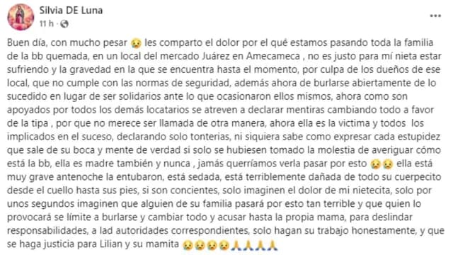 Bebé Se Quema al Caerle Olla de Pancita Hirviendo Mercado Juárez Amecameca en Edomex