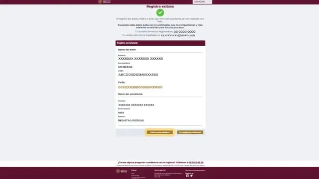 Inscripción de dos o más estudiantes en la Beca Rita Cetina