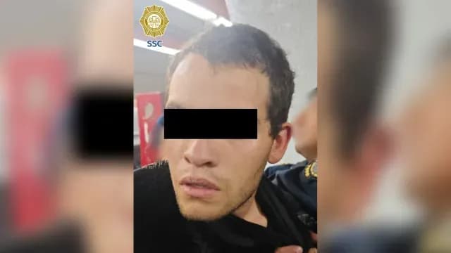 Presunto atacante del Metro Tacubaya. Foto: SSC CDMX