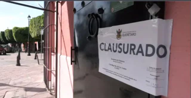 Bares en el centro de Querétaro fueron clausurados