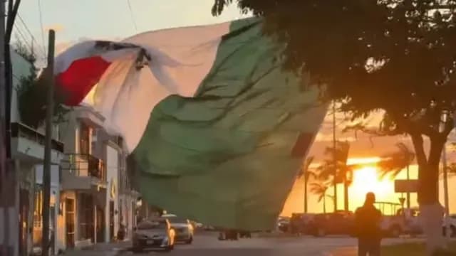 Bandera en Campeche