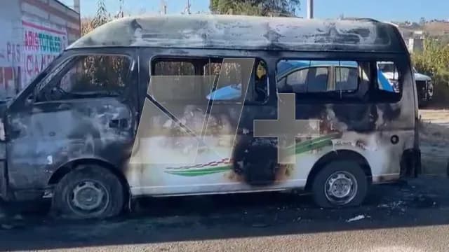 Rutas de transporte público con severos daños tras incendio provocado. Foto: NMás
