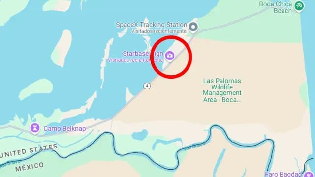 Starbase es la sede del proyecto aeroespacial de Elon Musk. Foto: Google Maps