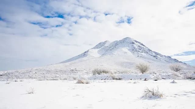 Nevada en Cerro Grande, Chihuahua, en enero de 2021. Foto: Cuartoscuro | Archivo
