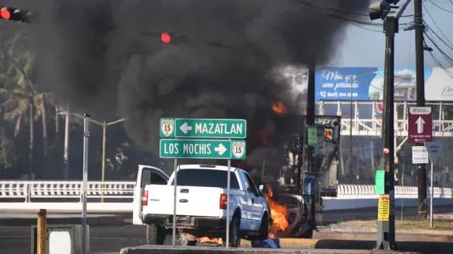 Jornada Violenta en Sinaloa por captura de Ovidio Guzmán