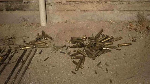 Cartuchos percutidos tras la refriega or la detención de Ovidio Guzmán