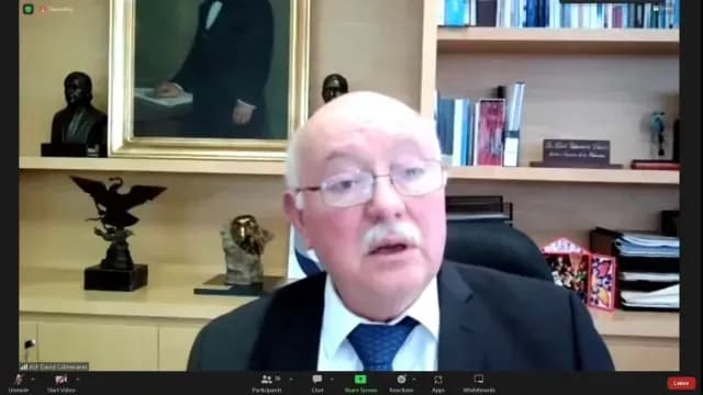 Mensaje vía zoom del Auditor Superior, David Colmenares Páramo.