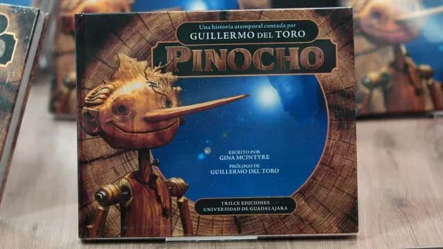 Portad del libro inédito de 'Pinocho', película de Guillermo del Toro