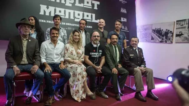 Xavier López Chabelo en la presentación de El Complot Mongol