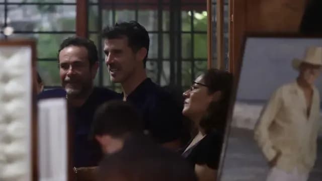 Leonardo García acudió al funeral de su padre Andrés García. Foto: Cuartoscuro