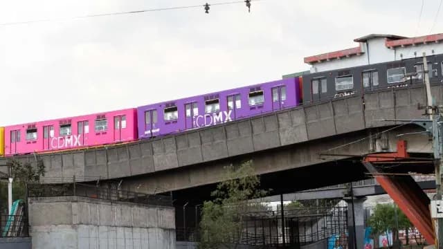 Metro Pantitlan: ¿Qué son las estructuras naranjas que colocaron en el tramo elevado?