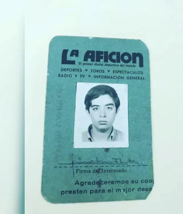 Jaime Maussan de joven en la afición
