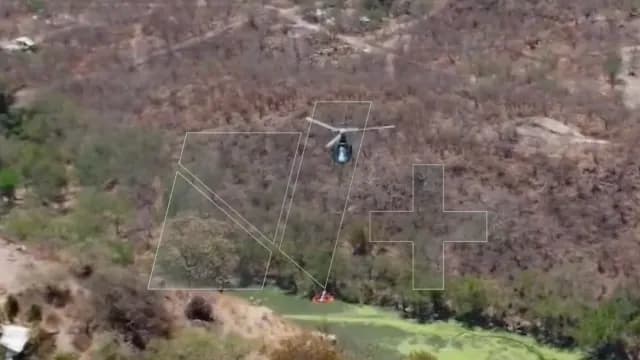 El helicóptero de la Policía estuvo presente en la búsqueda. Foto: N+