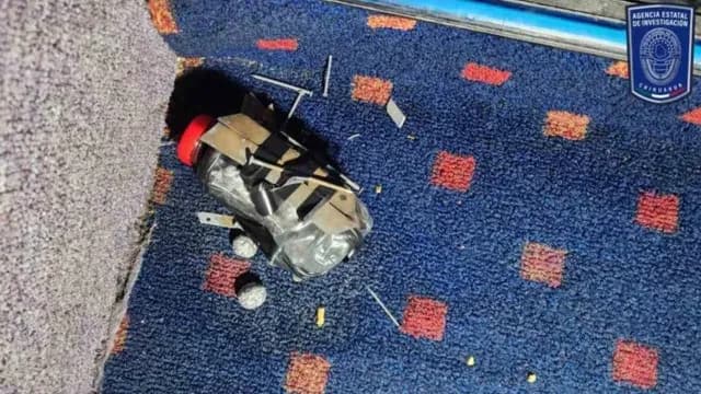 Explosivos Casero Hayado dentro de una sala de cine. Foto Cuartoscuro