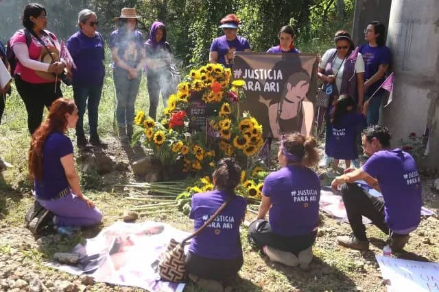 Mujeres piden justicia por muerte de Ariadna Fernanda. Foto: Cuartoscuro