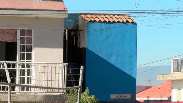 Casa donde la familia perdió la vida por las llamas