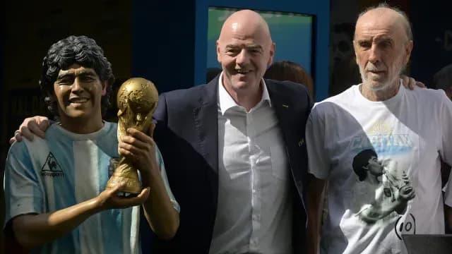 Rinden homenaje a Maradona en Doha, Qatar, durante Mundial de Futbol