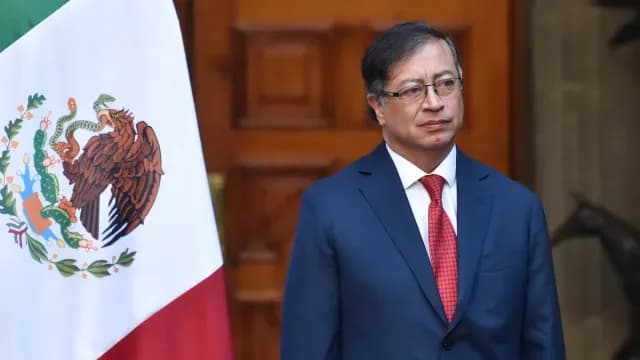 AMLO recibe al presidente de Colombia, Gustavo Petro, en Palacio Nacional