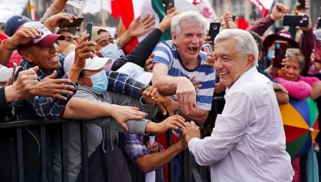 Marcha a cuatro años de gobierno del presidente Andrés Manuel López Obrador. Foto: Reuters