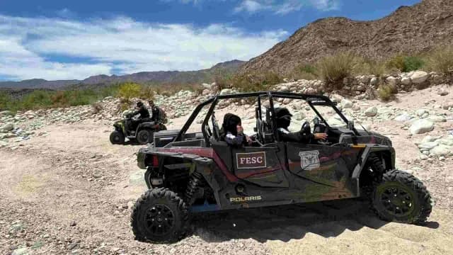 FESC utiliza vehiculos todoterreno para acceder a la plantación cannabica