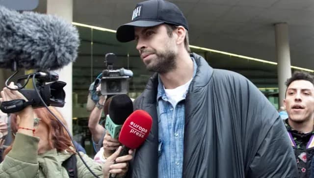 Gerard Piqué a su salida del Juzgado número 18 de Barcelona. Foto: EFE