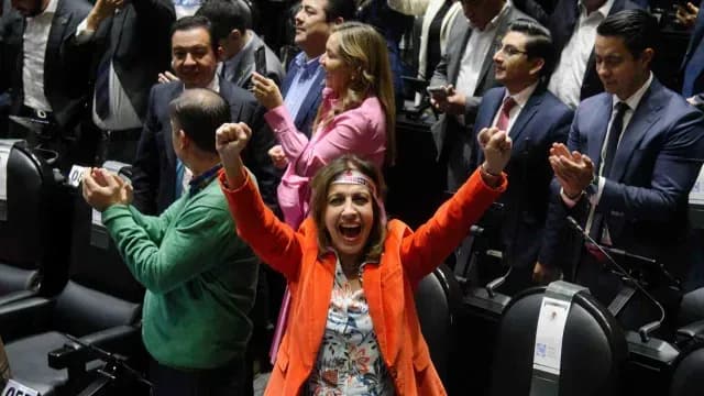 Diputada María Elena Pérez-Jaén festeja rechazo a reforma electoral