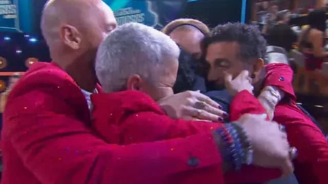 Los integrantes de Kabah recibieron a Apio en el estudio. Foto: La Casa de los Famosos