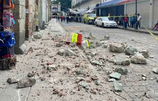 Daños por el sismo del 23 de junio del 2020 en Oaxaca