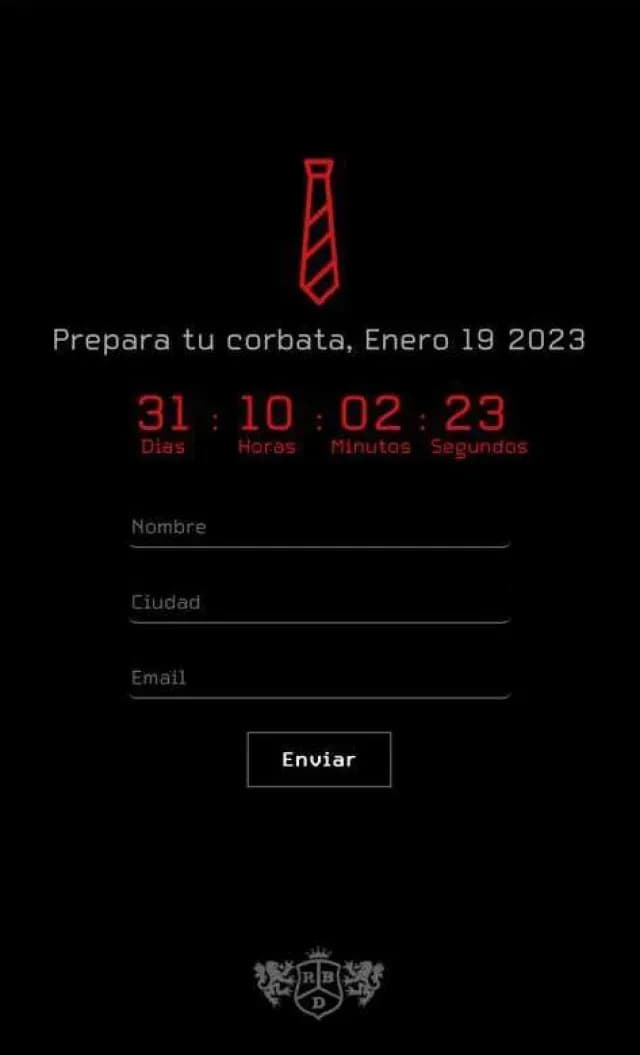 La página web de la banda muestra un contador que anuncia la fecha 19 de enero de 2023. Foto: Soyrebelde.world