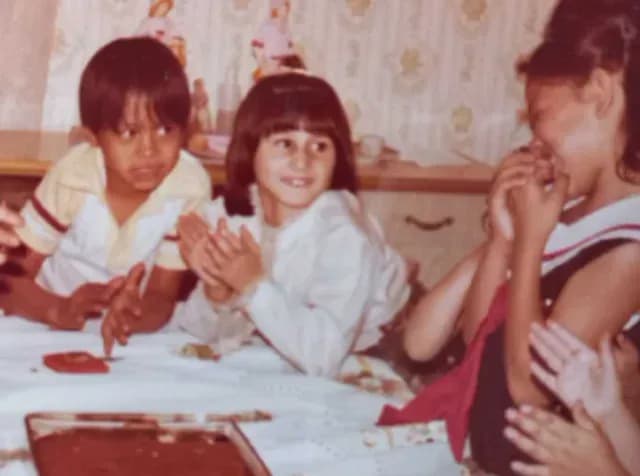Angélica durante su infancia; fue robada siendo una bebé