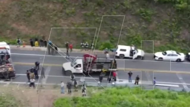 Tras el accidente se realizó una intensa movilización. Foto N+