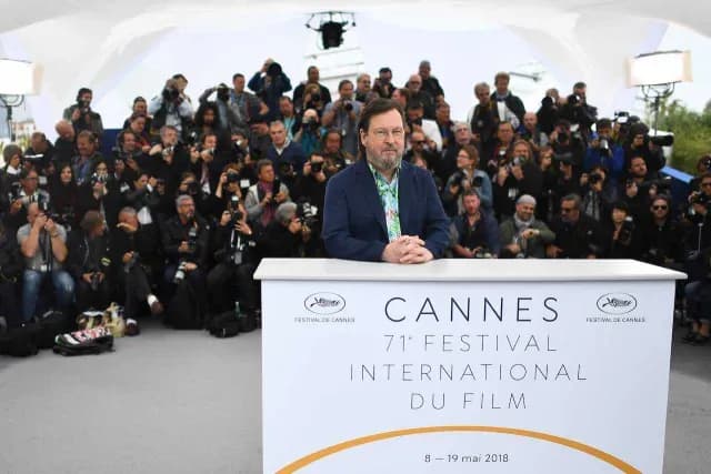 El director Lars von Trier en el Festival de Cannes en 2018