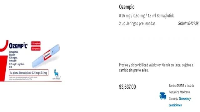 Ozempic, medicamento para diabéticos que hay quienes lo utilizan para bajar de peso