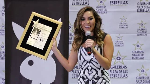 Frida Sofía en un evento de la revista Playboy