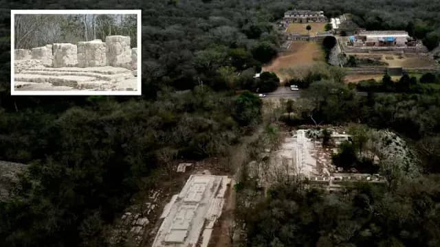 Localizan palacio maya en zona de Kabah, Yucatán